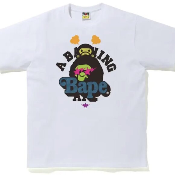 BAPE & Baby Milo Tee (SS21) White Size Medium - Picture 1 of 6